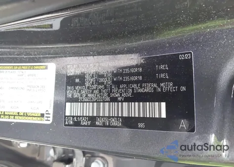 2023 Lexus Nx 350 Premium z USA, uszkodzony, nr VIN 2T2GGCEZ6PC027086